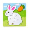 Kids' 3D Animal Food Matching Puzzle Board - Early Learning Educational Toy