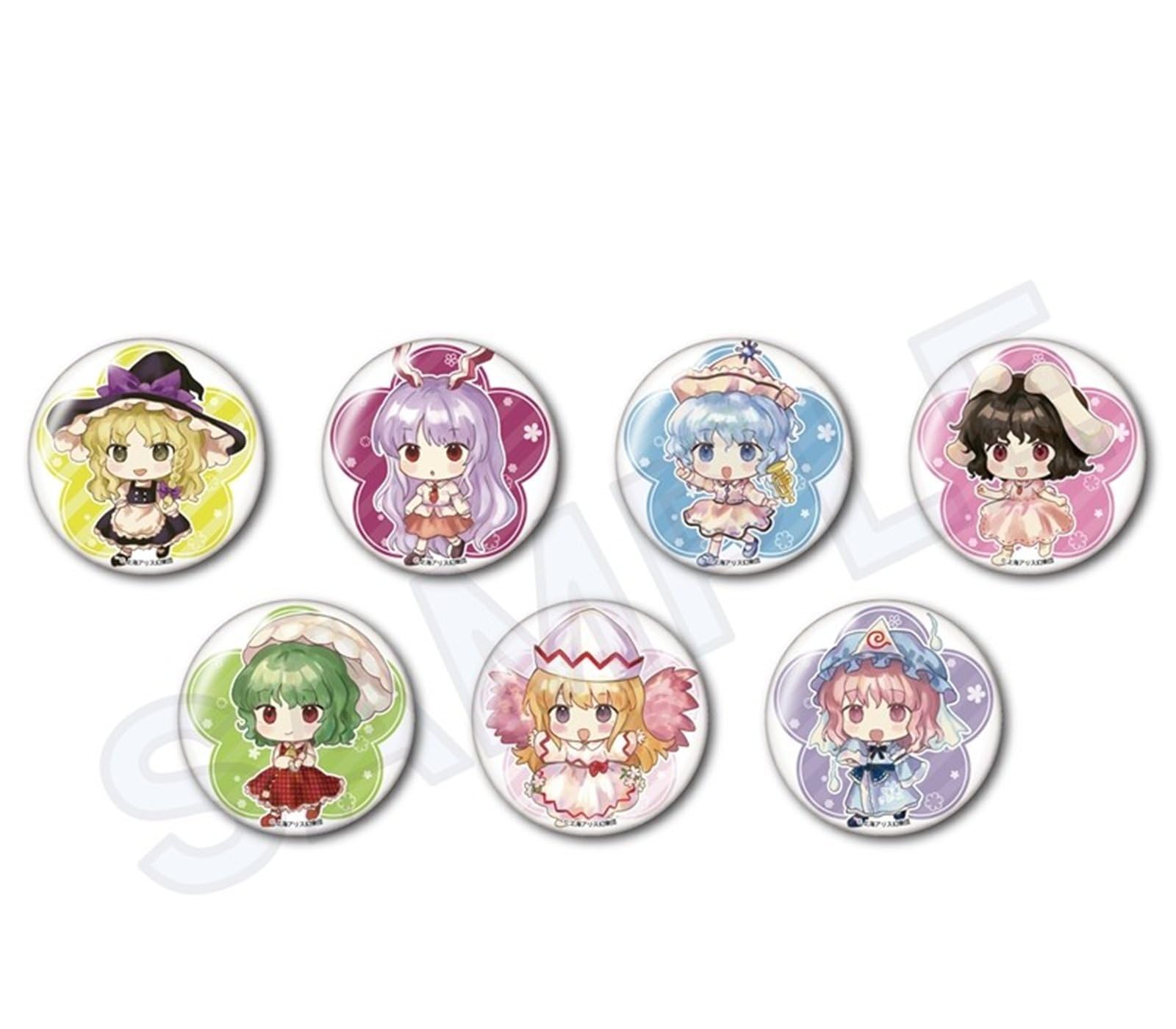 

Touhou Project Touhou Kaeizuka Phantasmagoria of Flower Trading Can Badge B Box 1BOX ~ View.