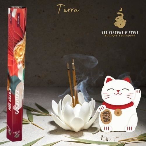 Encens - Terra - Bonne Chance - 30g - Sans charbon - Ingrédients naturels