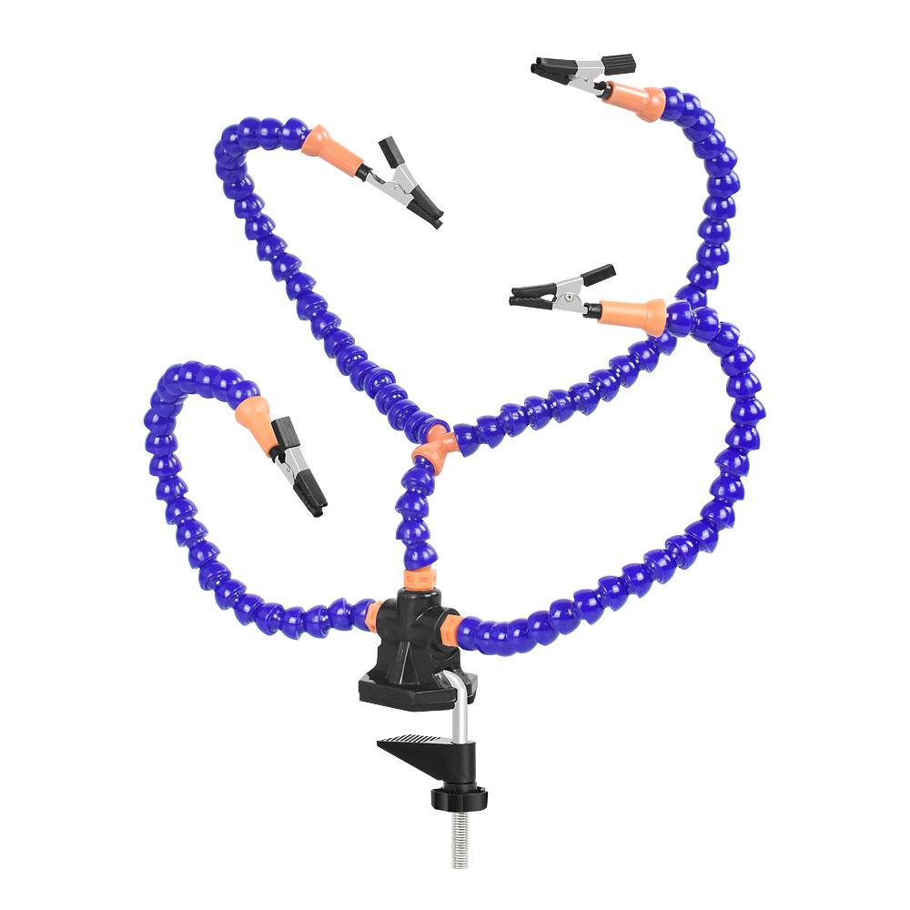 

Four-Jaw Soldering Station with Flexible Arm and PCB Holder for Multifunctional Welding and Model Repair.