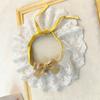 Cute Bib with and Lace Trim, Neck Scarf Bib for Small, Yellow Plaid