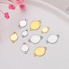 20/50/100pcs Stainless Steel Customize Logo Tags Charms Connectors for DIY Jewelry Making Personalized Name Logo Jewelry Tags