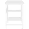 Computer Desk White 105x50x72 Cm MDF and Metal