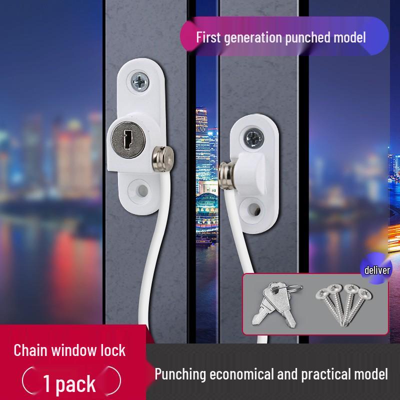 Casement Window Lock: No-Drill Child Safety Limiter with Password Protection