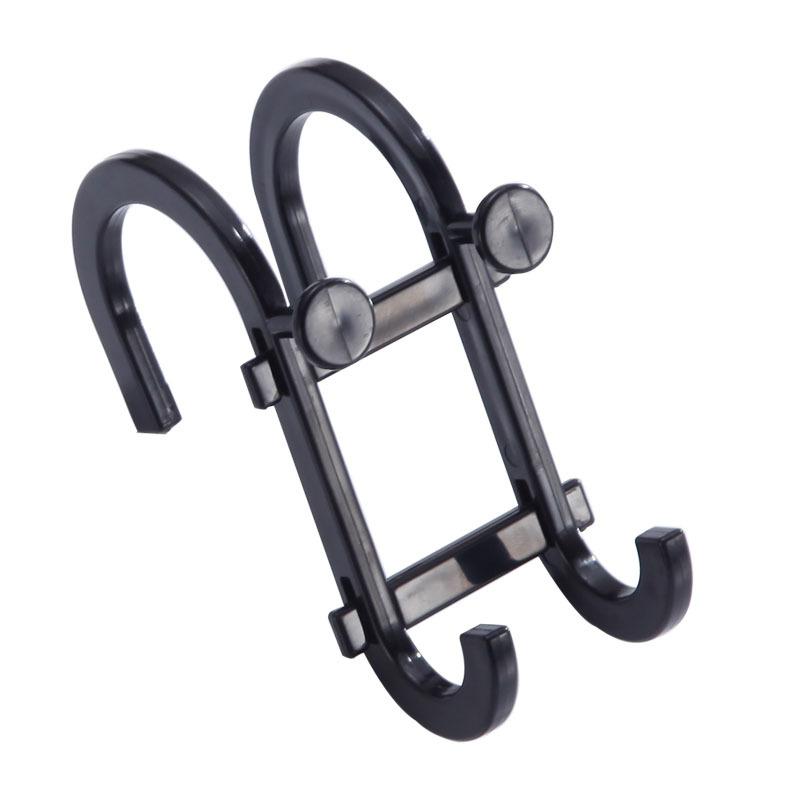 

Двойной S-образный крючок для свободного перфорирования, настенный, для ванной комнаты, кухонной двери, S-образный крючок, вешалка для хранения полотенец чёрный