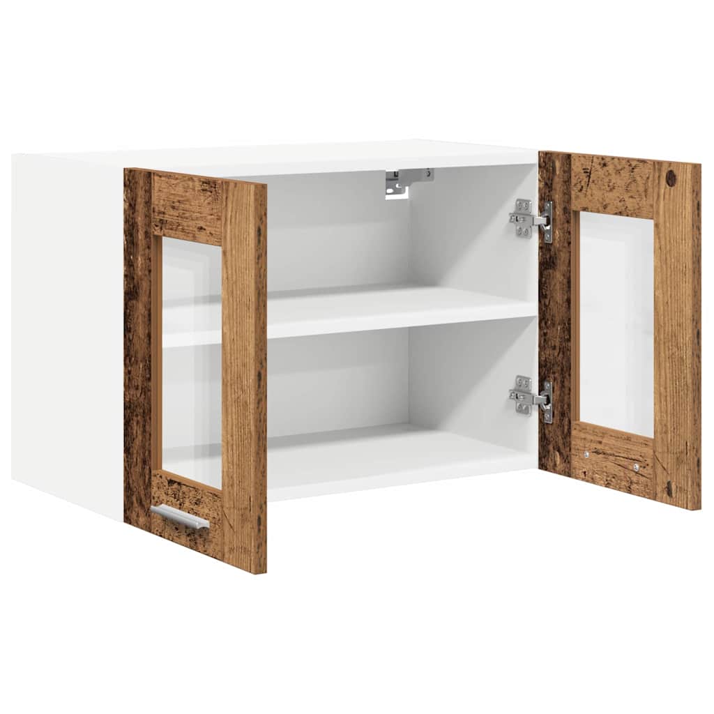 Wall Mounted Cabinet 2 pcs Reclaimed Wood Look 60 x 31 x 40 cm Particleboard