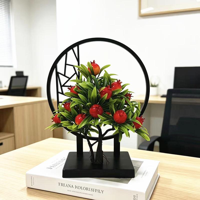 Fruits Tree Artificial Bonsai Plant For Home Decor Gift For Housewarming