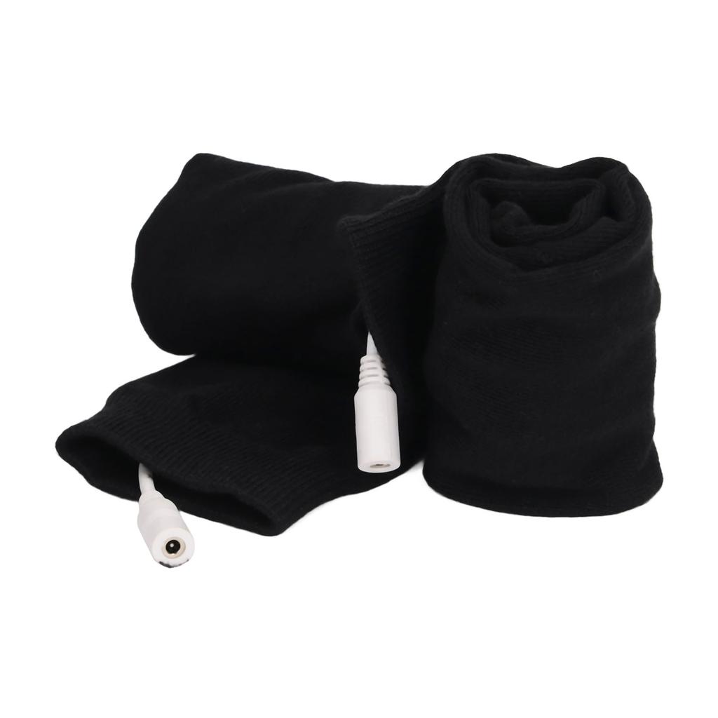 1Set Winter Cotton Heated Socks Rechargeable Electric Heated Socks for Men Women Outdoors Skating Skiing Hunting Fishing