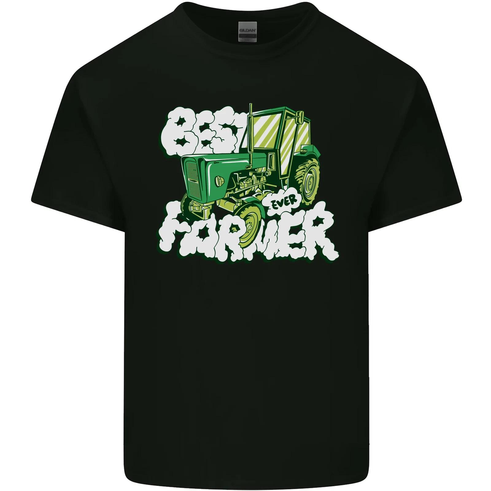 Best Farmer Ever Fathers Day Farming Kids T-Shirt Childrens 4XL