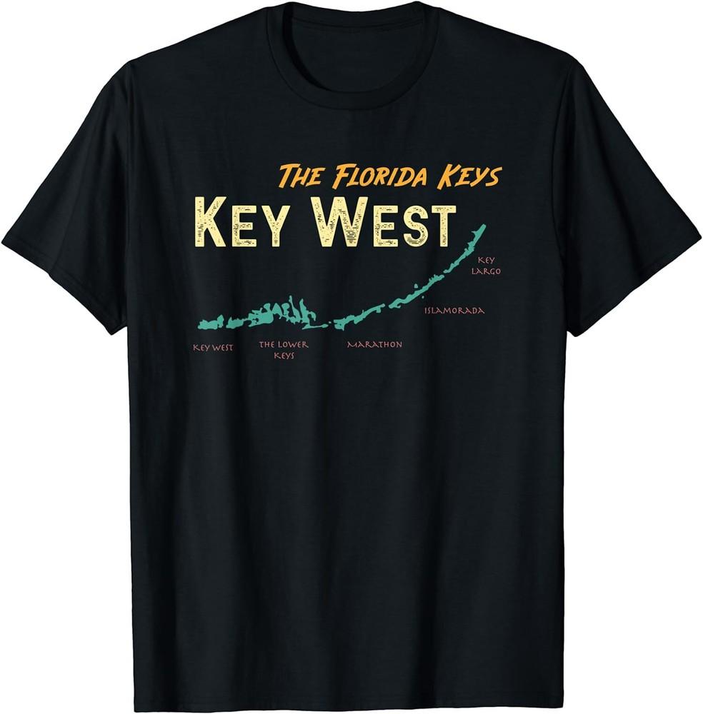 New Limited Florida Keys Map Key West, Great Gift Idea T-Shirt Unisex T-Shirt XL