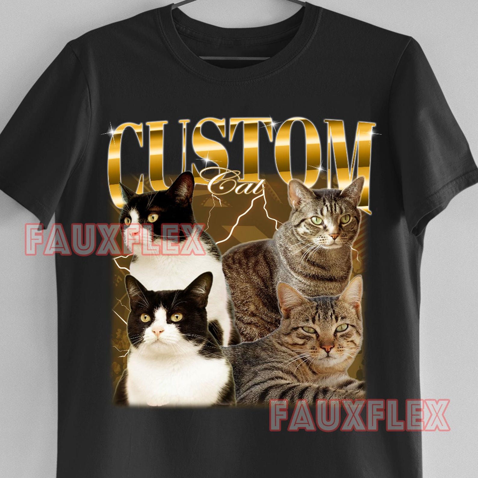CUSTOM YOUR PET-Shirt, Dog Custom Tee, Cat Custom Tees, Custom Pet T-Shirt, Personalized Customized T-Shirt, Pet Custom Kids Tee S