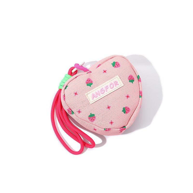 

Клубничная любовь женский кошелек новая сумка для мелочи милая мини-сумка на запястье подвеска трендовая личность розовый