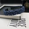 Handmade Denim Braided Hair Clip Headband - Hong Kong Style for Women