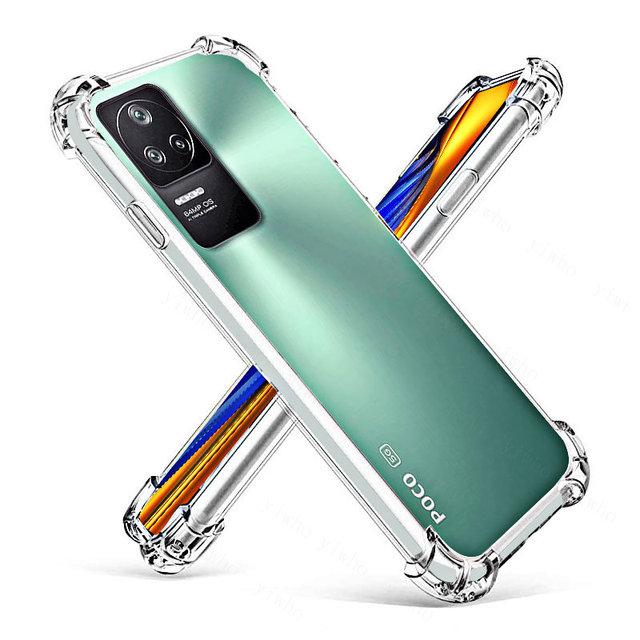 

Для Xiaomi Poco F4 GT силиконовый чехол противоударный прозрачный задняя крышка Poko Coco F4 M4 X4 Pro NFC GT M5s PocoF4 чехлы для телефонов For Poco M4 Pro чистый