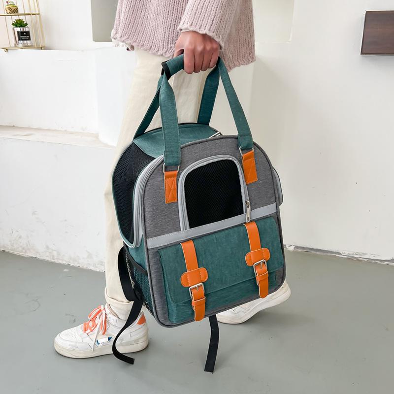 ] Bolsa para Animal de Estimação, Mochila de Gato de Ombro Duplo para Sair, Ponto de Ruptura Resistente ao Desgaste Levantar Bolsa para Gato e Cachorro