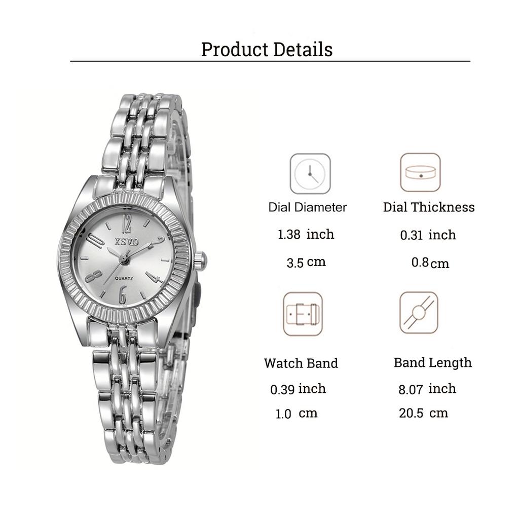 Fashion Luxury Ladies Quartz Watch Rhinestone Scale Alloy Material, Suitable for Daily Wear, Anniversary, Christmas Gift