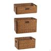 Hand Basket Built in Handles PP Material Organizing for Living Room, Outdoors