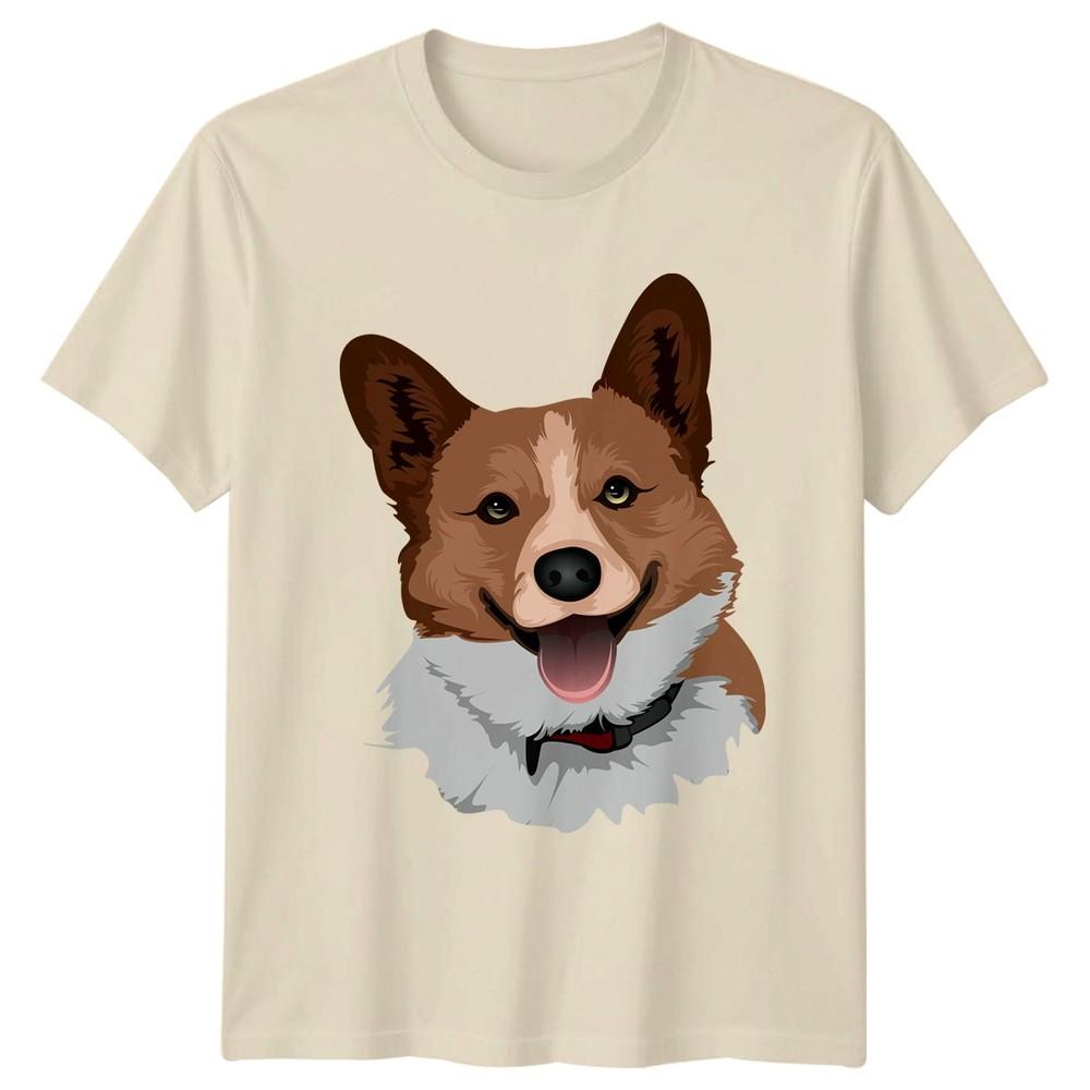 Happiness Is A Corgi Face TShirt Pembroke Welsh Corgi Dog Christmas