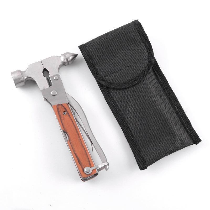 

1 шт. Многофункциональный инструмент для выживания в чрезвычайных ситуациях на открытом воздухе из нержавеющей стали, молоток безопасности для автомобиля, аварийный молоток B