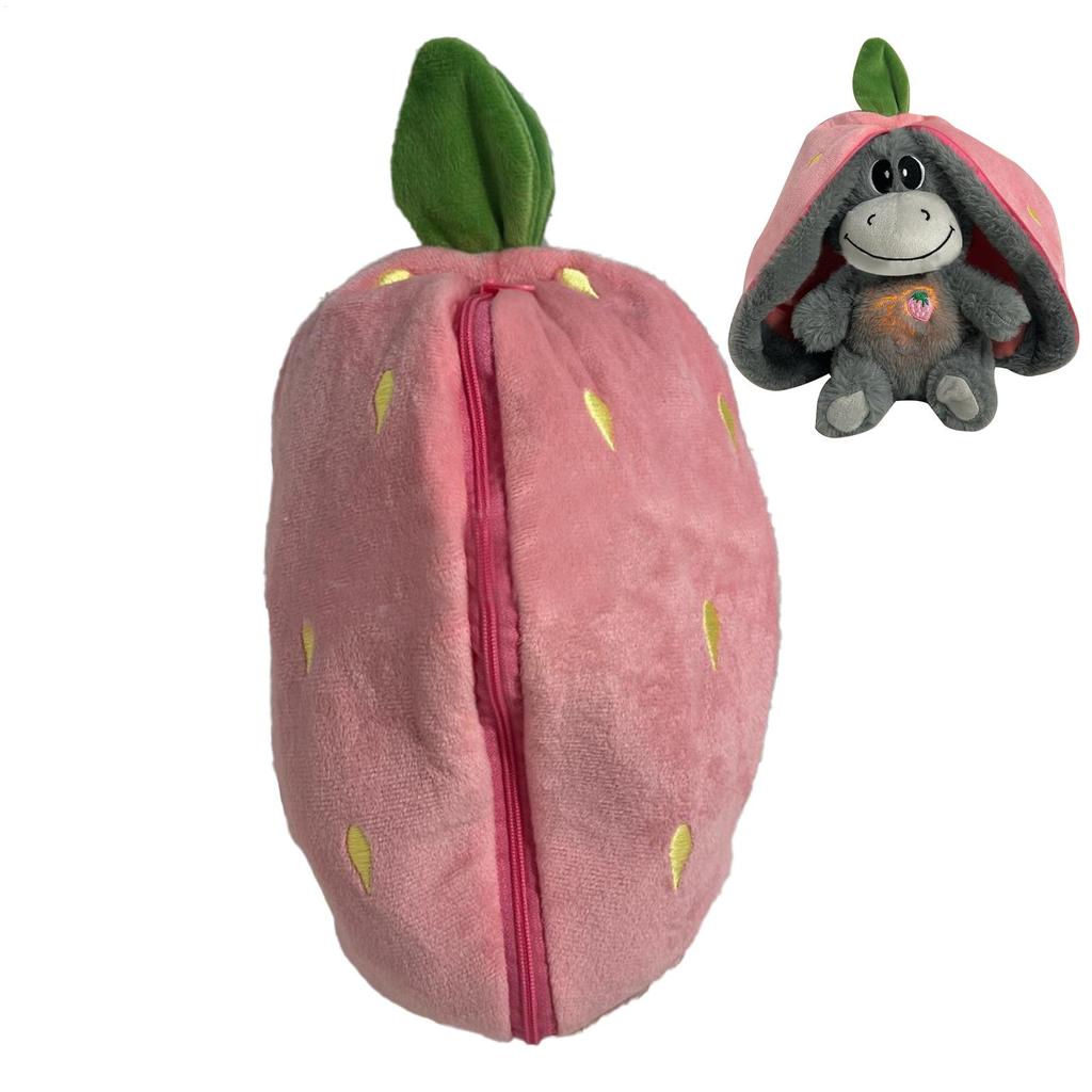 30cm Sleeping Plush Toy Animal Motion Sound Doll With Music Lights Realistic Breathing Stuffed Plush Animal For Kids Party Gifts