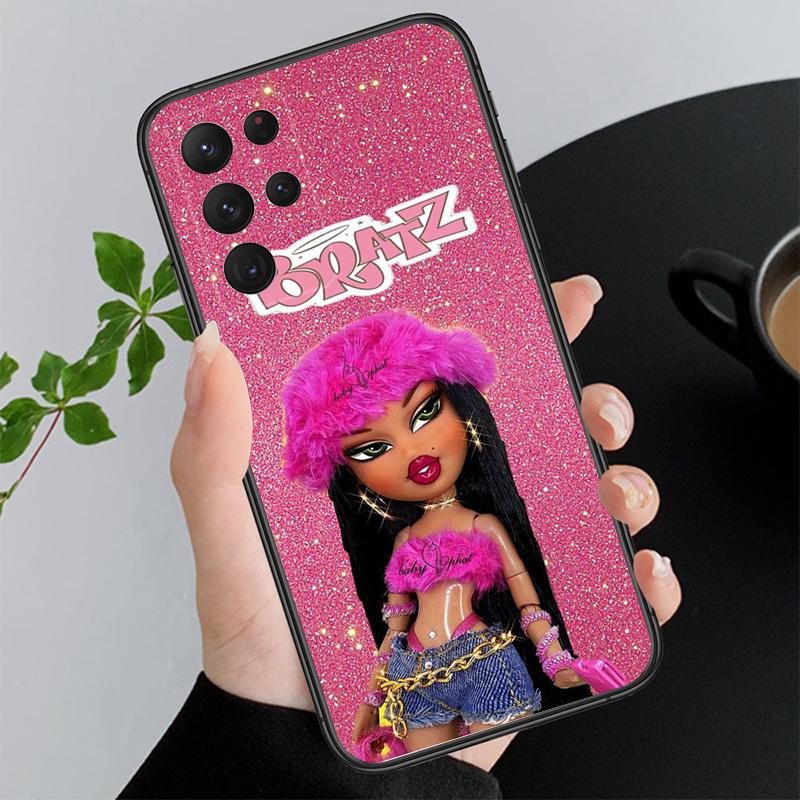 Cute Bratz Doll Phone Case for Samsung Galaxy A55 A15 A54 A52 A33 A34 A35 A25 A05s A05 A22 A24 M34 M54 M23 M14