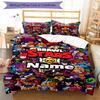 3pcs Custom Name Brawl Stars Bedding Set Duvet Cover Closure Includes 1 Duvet Cover & 2 Pillowcases, Soft and Comfortable for All Seasons.