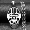 Stainless Steel Ghost Necklace Papa Emeritus BC Band Jewelry for Men Women Music Fans N3004S06