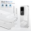 KEYSION Transparent Case for VIVO V30 Pro 5G V30 Soft TPU+PC Anti-slip HD Clear Shockproof Phone Back Cover for VIVO V30 5G