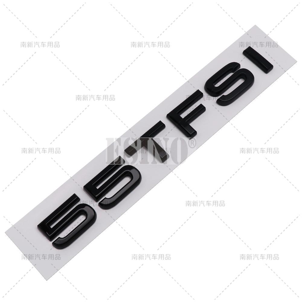 30 35 40 45 50 55 60 TFSI ABS Emblema Adesivo Adesivo Decalcomania per Bagagliaio Posteriore per Audi A4 A5 A6 A7 A8 Q3 Q5 Q6 Q7 Q8