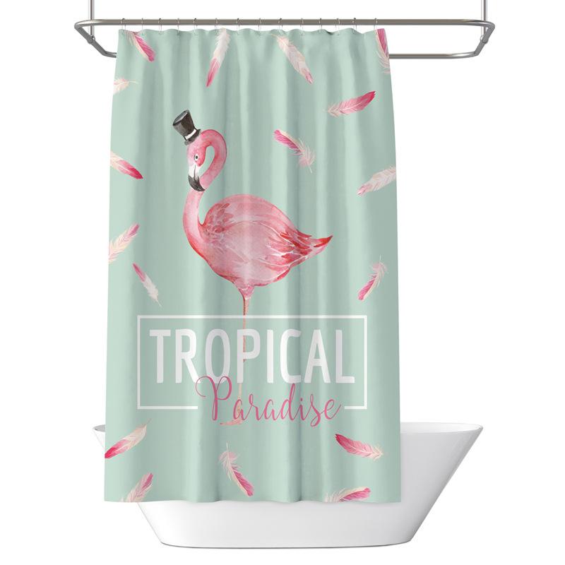 Badezimmer verdickter wasserdichter Vorhang, schimmelfester Duschvorhang, Duschtrennwand-Vorhang, Duschvorhang, Badezimmer-Vorhang, kostenlose Perforation