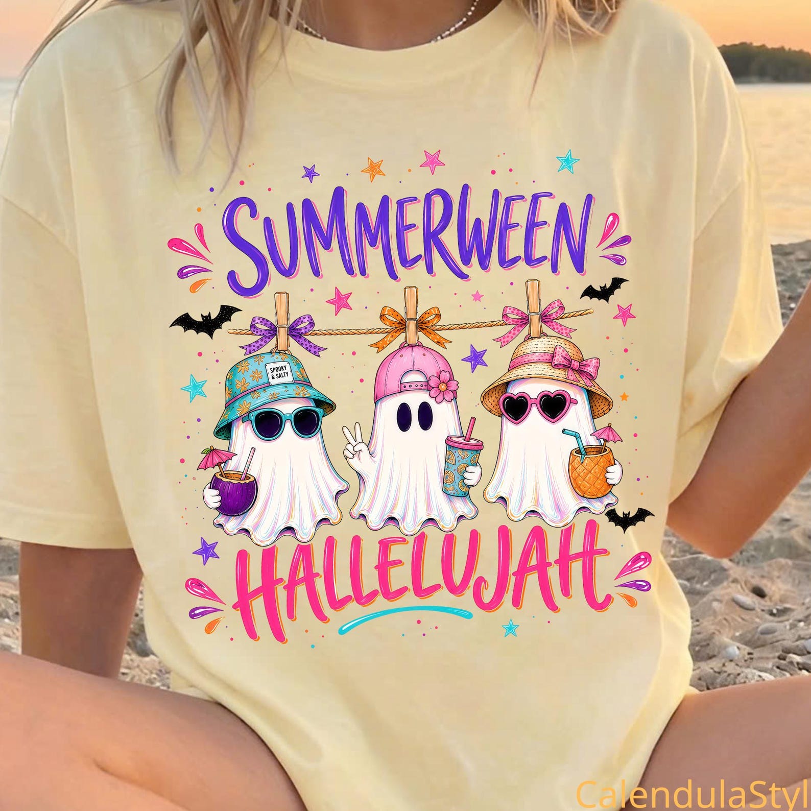 Summerween Hallelujah Shirt, Everything Hallelujah Shirt, Christianity Jesus Tee Shirt, Spooky Season Summerween, 4th Of July Tee M