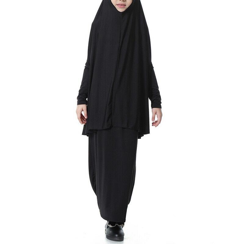 Buy Girls Muslim Abaya Kaftan Arab Prayer Full Hijab Cover Long