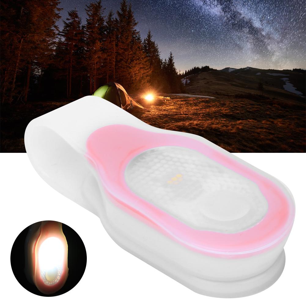 LED Clamp Light Silicone SMD Magnetic Safety Warning Lamp for Outdoor Campingred