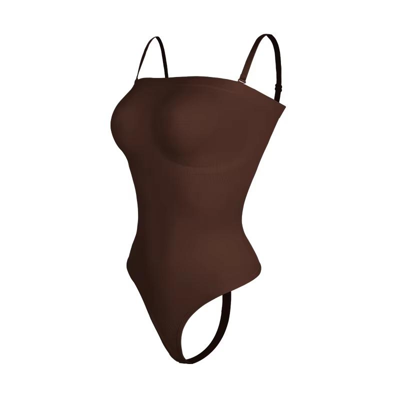 Schulterfreier Body Shapewear Damen Bauchkontrolle Taillentrainer Strings Body Shaper Schlankheitsunterwäsche Korsett Fajas Colombianas