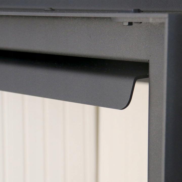 Steel fireplace KRATKI MBA 17 kW Ø 200 self closing door