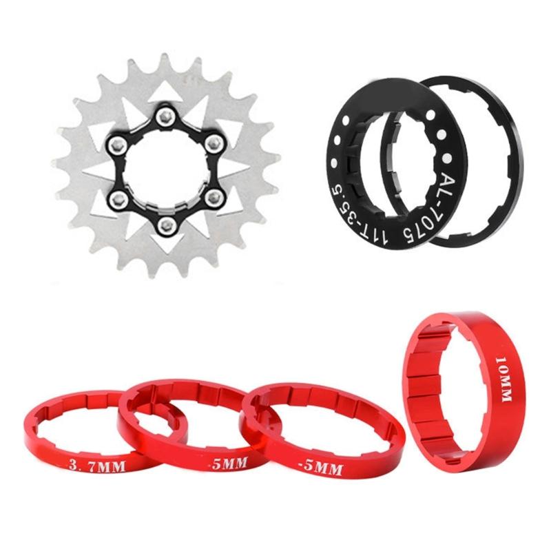 Single Speed Ritzel Hochfestes Stahl Freiläufe Fahrräder Schwungrad Kettenblatt Teil für Fixed Gear Fahrrad Einfach zu installieren