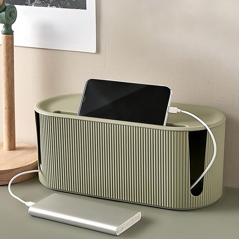 Large Plug Board Storage Box Save Space Cable Wire Organizer Dustproof Plastic Plug Board Storage Box for Wire WiFi