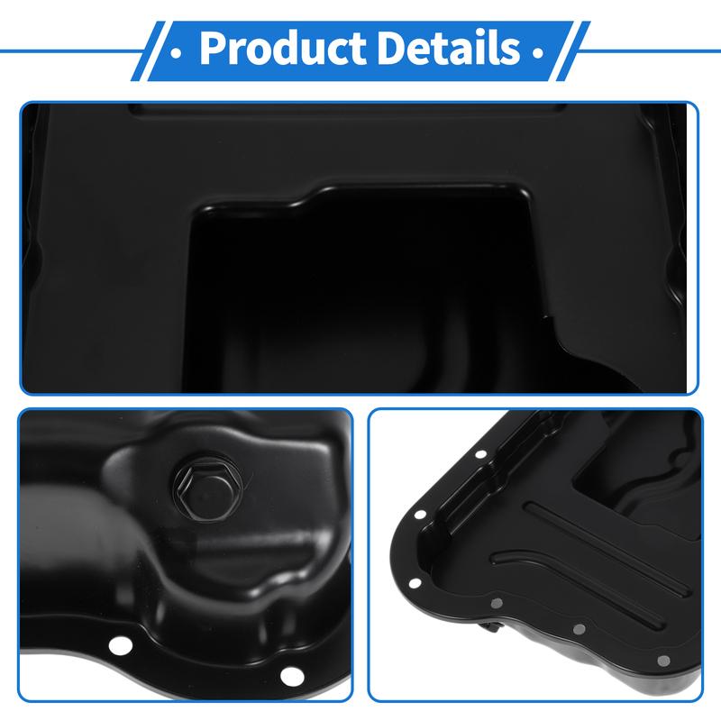 X Autohaux 1 Pc No.215102C000 Engine Oil Pan for Hyundai for Genesis Coupe Iron Black