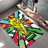 Colorful Trophy Pop Art Carpet suitable as a non-slip mat for the living room or bedroom sofa