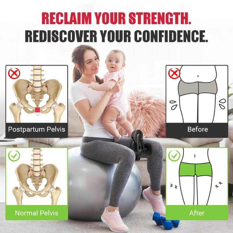 Home Use Pelvic Floor Muscle Trainer for Postpartum Women Thigh and Buttock Exercise Silents Design