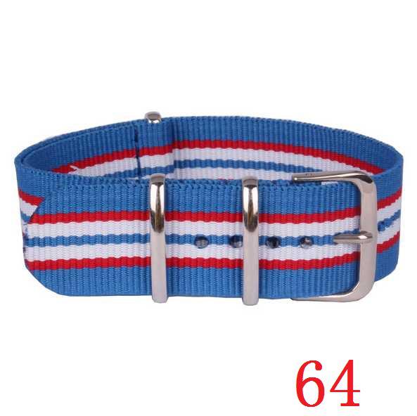 14mm Gestreiftes Farbverlauf Nylon Uhrenarmband für Kinder & Frauen