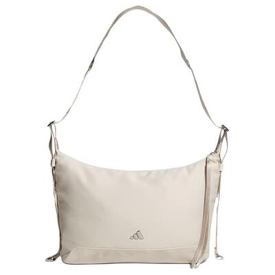 Brand Logo Shoulder Strap Polyester Crossbody Bag Women Shoulder Bag Beige KT0849