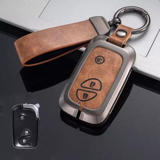 Zinc Alloy Leather Car Key Fob Case Cover Bag For Lexus CT200h ES350 IS250 RX350