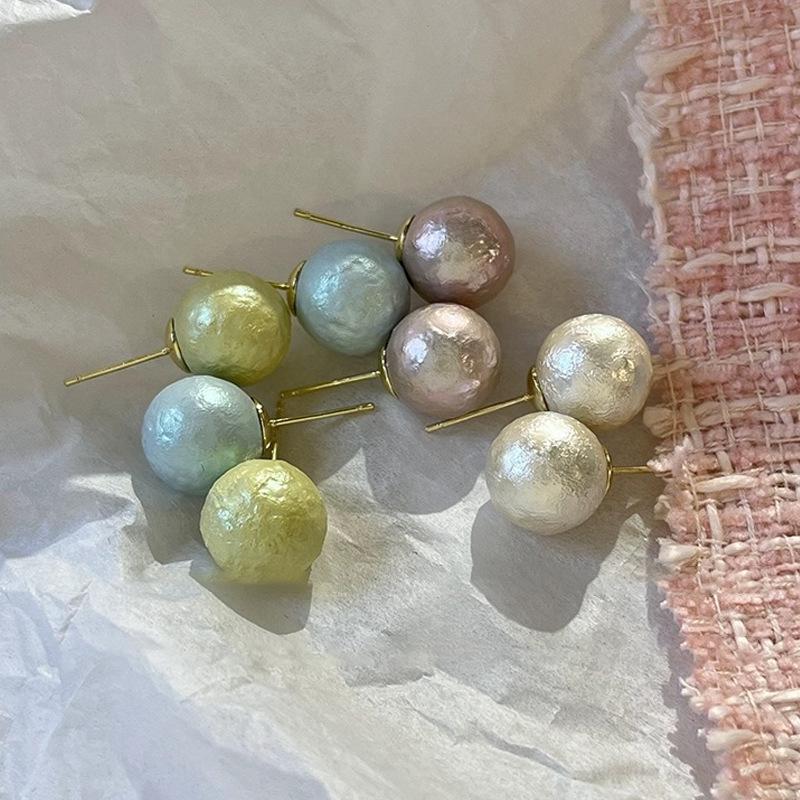 2024 Bunte Schneeflocken Perlen Ohrstecker - Leichter Luxus & Sanfter Stil für Frauen