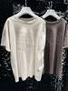Nanyou 2026 Early Spring Retro Washed Distressed Digital Print Loose Short Sleeve Pullover