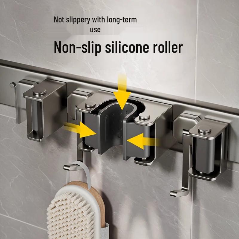 Suction Cup Wall Mop and Broom Holder