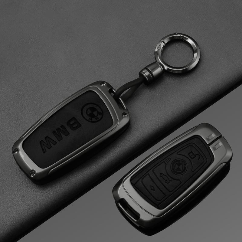 AXNX2 Fashion Zinc Alloy Car Key Case Cover Holder For BMW F30 F20 F10 F18 F22 F01 X3 X4 F06 F02 M3 M5 Protector Keychain Accessories