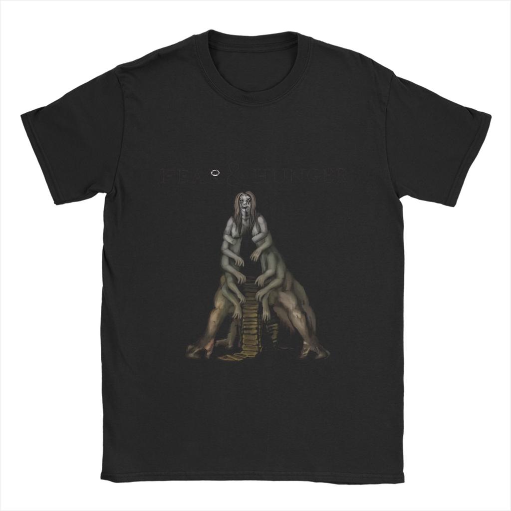 Fear and Hunger Termina  T-Shirt Summer  Popular T-Shirts Men's Cotton O Neck Plus Size 5XL Clothes Short-Sleeved Classic Tops