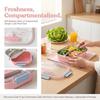 Microwave Safe Cute Lunch Container Food Grade Partitioned  Lunch Plate  Refrigeration Storage