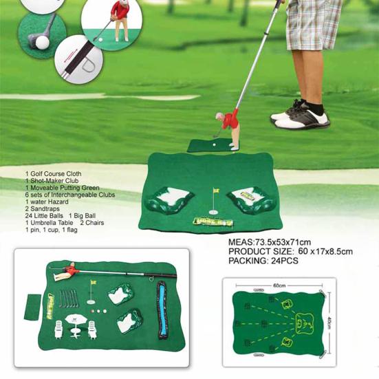 Kunststoff Mini-Golfschläger Spielset Kinder Indoor Eltern-Kind Lernspielzeug
